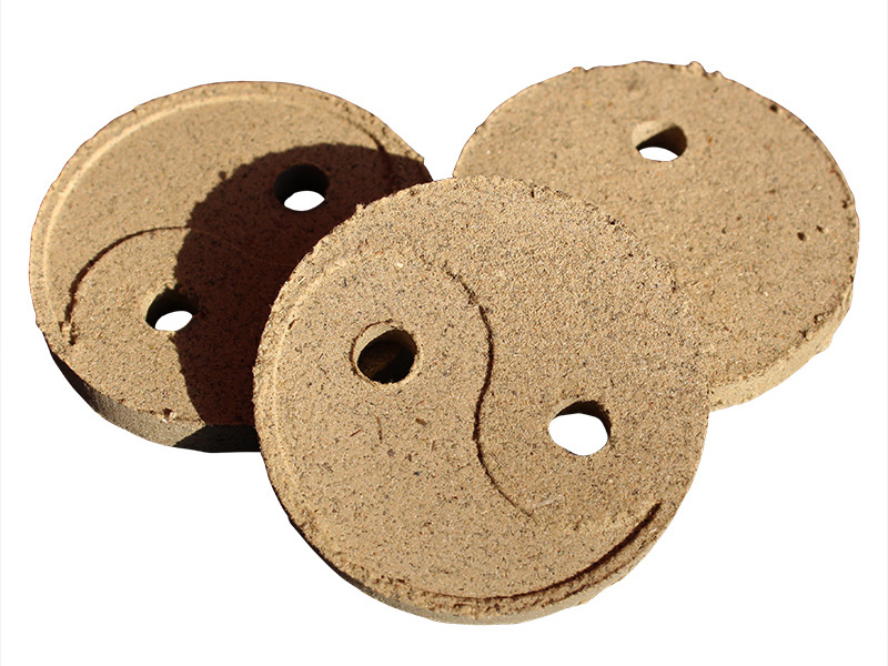 圓形八卦雙孔艾餅5*0.6CM